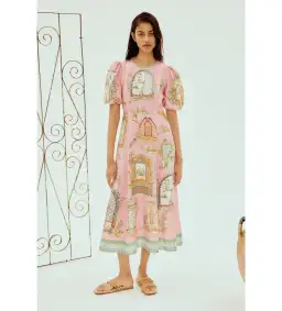 Alemais Monte Midi Dress Print Size 10 for rent on The Volte - image 1