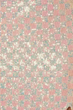 Winona Indeko One shoulder Sequin Midi Dress Pearlescent Peach Size 6  for rent on The Volte - image 4