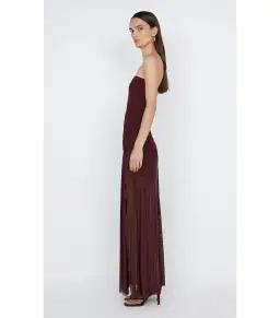 Bec & Bridge Essie Strapless Dress In Deep Plum Size 6 for rent on The Volte - image 2