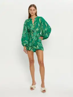 Kivari Fiora Playsuit Green Size 8