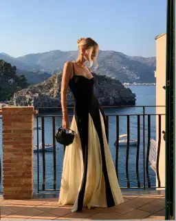 Arcina Ori Paloma Dress Black/White Size AU 10