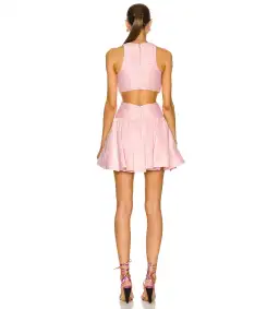 Aje Introspect Cut Out Mini Dress Pink Size AU 10 for rent on The Volte - image 3