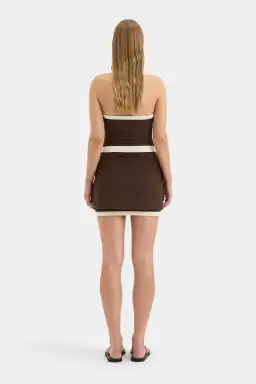 Sir the Label Jacques Mini Dress in Chocolate Size 1 (AU 8) for rent on The Volte - image 2