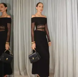 BENNI Yasmin Maxi Dress Black Size AU 6 for rent on The Volte - image 3