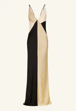 Shona Joy Sofia Contrast Double Strap Maxi Dress in Black/Multi Size 8 for rent on The Volte - image 6