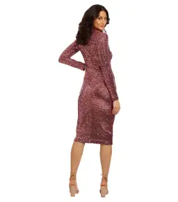 Rebecca Vallance Mona Midi Dress Pink Size 10 for rent on The Volte - image 2