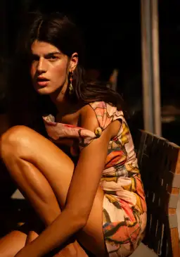 Sir the Label Talulah Knot Mini Dress Sanderling Size 8 for rent on The Volte - image 5