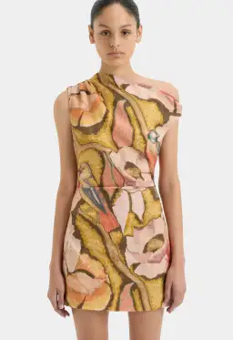 Sir the Label Talulah Knot Mini Dress Sanderling Size 8 for rent on The Volte - image 2