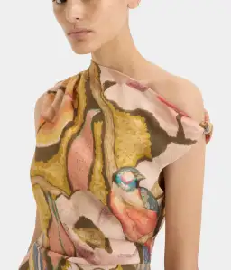 Sir the Label Talulah Knot Mini Dress Sanderling Size 8 for rent on The Volte - image 1