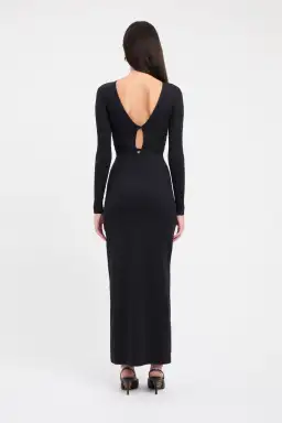 Kookai Sereya Maxi Dress Black  Size 6 for rent on The Volte - image 3