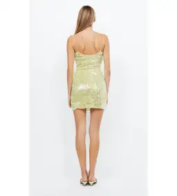 Bec & Bridge Venus Sequin Mini Dress in Citrus Size AU 12 for rent on The Volte - image 2