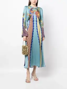 ALEMAIS Gilly Flare Sleeve Dress Multi Size AU 10 for rent on The Volte - image 4