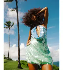 Rat & Boa Kiki Dress in Ombre Sequin Size XS AU 6  for rent on The Volte - image 3