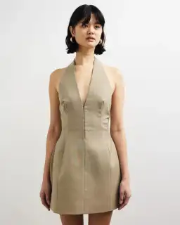 Camilla and Marc Pompidou Mini Dress Olive Marle Size 12