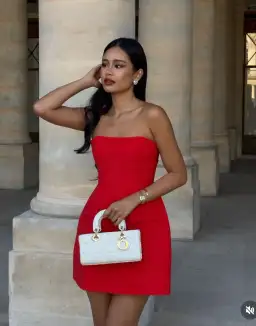 Odd Muse The Ultimate Muse Strapless Mini Dress Red Size S / AU 8 for rent on The Volte - image 9