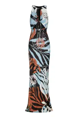Shona Joy Tramonto Cut Out Front Maxi Dress Print Size 6 for rent on The Volte - image 4