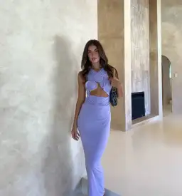 Christopher Esber Venus Tank Maxi Dress Lilac Size 6 for rent on The Volte - image 6