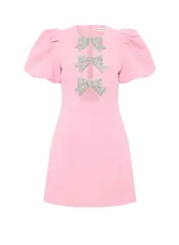 Rebecca Vallance Juliana Puff Sleeve Mini Dress Pink Size AU 8 for rent on The Volte - image 4
