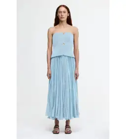 Acler Avonlea Midi Dress in Celeste Blue Size AU 10 for rent on The Volte - image 1