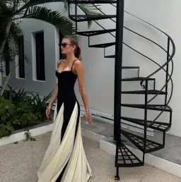 Arcina Ori Paloma Dress Black/White Size AU 8 for rent on The Volte - image 1