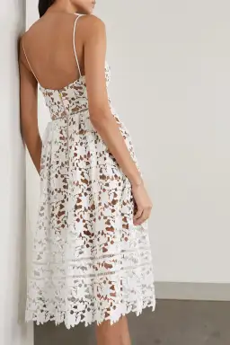 Self-portrait Azalea Guipure Lace Dress White Size AU 8 for rent on The Volte - image 2