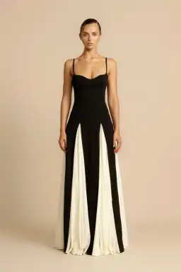 Arcina Ori Paloma Dress Black/White Size AU 6 for rent on The Volte - image 1