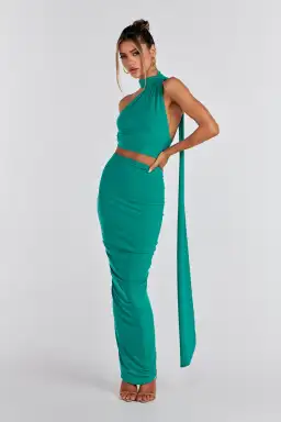 Melani the Label Kia Two Piece Set Jade Green Size 8