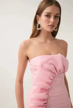 Aje Telma Ruffle Micro Mini Dress Pink Size 8 for rent on The Volte - image 3