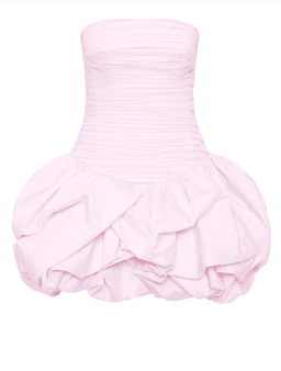 Aje Violette Bubble Hem Mini Dress Baby Pink  Size 6 for rent on The Volte - image 5