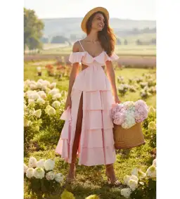 Alamour the label Lupita Dress Pink Size 8  for rent on The Volte - image 1