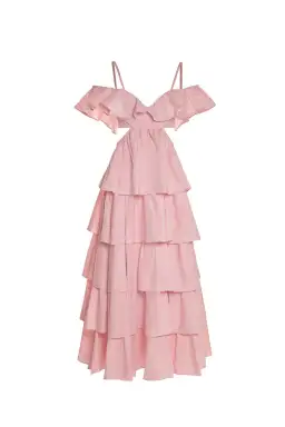 Alamour the label Lupita Dress Pink Size 8  for rent on The Volte - image 3