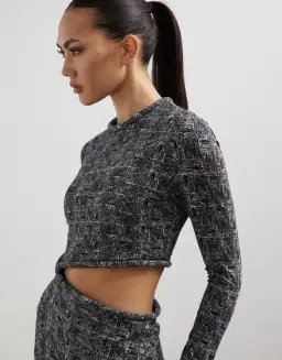 Camilla And Marc Cyrus Long Sleeve Mini Dress Grey Size 10  for rent on The Volte - image 4