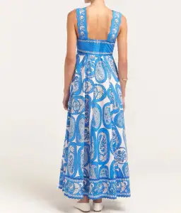 Alemais Dianna Summer Dress Blue Size 8 for rent on The Volte - image 3