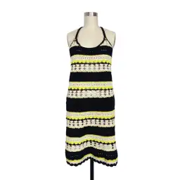 Ganni Striped Crochet Knit Slip Mini Dress Multi Size S / AU 8 for rent on The Volte - image 11