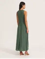 Saba Lillian Mixed Media Maxi Dress for rent on The Volte - image 2