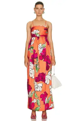 Aje Monument Tulip Maxi Dress Vivid Camellia Size 8 for rent on The Volte - image 3