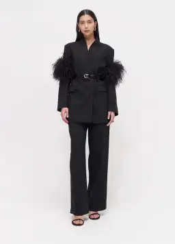 Rachel Gilbert Dani Jacket Mini Dress Black Size XS / AU 6  for rent on The Volte - image 4