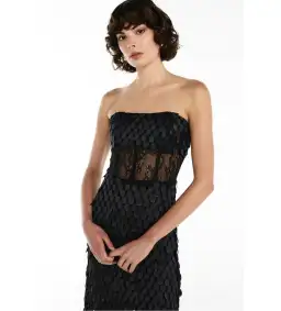 Manning Cartell Supreme Extreme Strapless Gown Black Size AU 6 for rent on The Volte - image 3