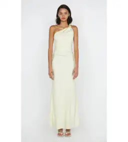 Bec & Bridge Lunetta Asym Dress Ice Yellow Size AU 12 for rent on The Volte - image 1