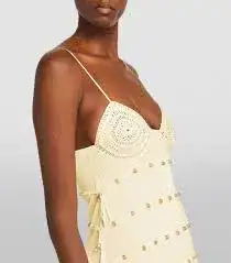 Christopher Esber Reminiscence Beaded Maxi Dress in Butter Size M / AU 10 for rent on The Volte - image 2