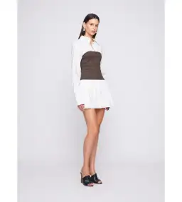 Anna Quan Claudia Dress in Dark Cocoa Size AU 12 for rent on The Volte - image 2