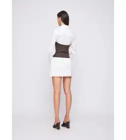 Anna Quan Claudia Dress in Dark Cocoa Size AU 12 for rent on The Volte - image 3