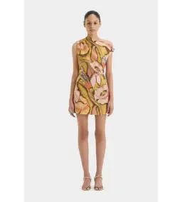 Sir The Label Talulah Knot Mini Dress in Sanderling Floral Size 1 / AU 8 for rent on The Volte - image 1