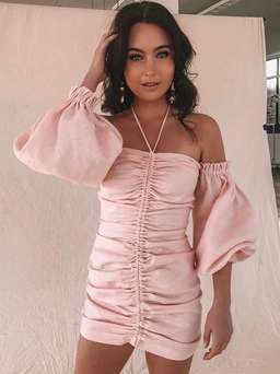 Sofia the Label  Chloe Dress Baby Pink Size 8