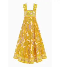 Alemais Diana Summer Dress Yellow Floral Size AU 10 for rent on The Volte - image 6