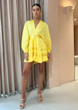 Acler Harrow Mini Dress Size 12 in Sunshine for rent on The Volte - image 1