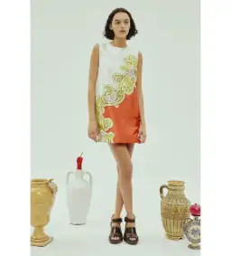 Alemais Sierra Mini Dress Multi Print Size 10