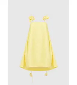 Leo Lin Fiona Rose Mini Dress Yellow Size 12 for rent on The Volte - image 3