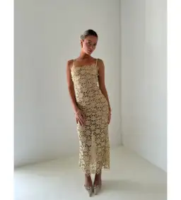 Arcina Ori Kendra Dress Gold Size XS / AU 6  for rent on The Volte - image 3