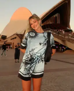 Sir the Label Dreamwood Mini Dress in Brise Soleil Size AU 8 for rent on The Volte - image 8